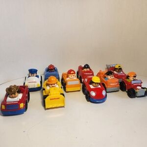 Little People Wheelie Lot Of 10 Community Workers
